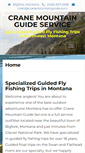 Mobile Screenshot of cranemountainguide.com