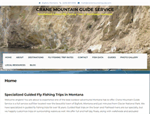 Tablet Screenshot of cranemountainguide.com